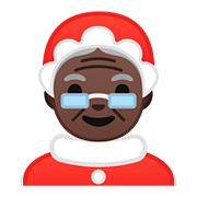🤶🏿 Emoji Mamá Noel: Tono De Piel Oscuro en Google Android 8.0.