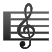 🎼 Emoji Partitura Musical na Google Android 8.0.