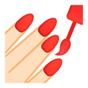 Emoji 💅🏻 Smalto Per Unghie: Carnagione Chiara su Google Android 8.0.