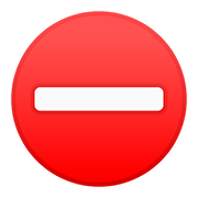 ⛔ Emoji Dirección Prohibida en Google Android 8.0.