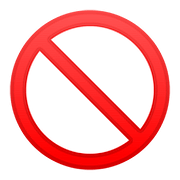 Émoji 🚫 Symbole D’interdiction sur Google Android 8.0.