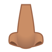 👃🏽 Emoji Nariz: Pele Morena na Google Android 8.0.