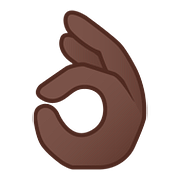 👌🏿 Emoji OK-Zeichen: dunkle Hautfarbe Google Android 8.0.