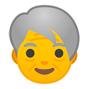 🧓 Emoji Persona Adulta Madura en Google Android 8.0.