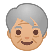 Emoji 🧓🏼 Adulto Anziano: Carnagione Abbastanza Chiara su Google Android 8.0.