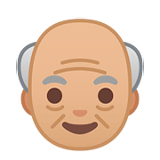 Émoji 👴🏼 Homme âgé : Peau Moyennement Claire sur Google Android 8.0.