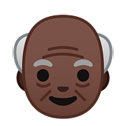 Emoji 👴🏿 Uomo Anziano: Carnagione Scura su Google Android 8.0.