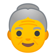 Émoji 👵 Femme âgée sur Google Android 8.0.