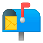 Emoji 📬 Cassetta Postale Aperta Bandierina Alzata su Google Android 8.0.