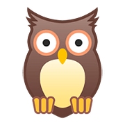 Emoji 🦉 Gufo su Google Android 8.0.