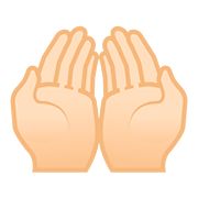 🤲🏻 Emoji Handflächen nach oben: helle Hautfarbe Google Android 8.0.