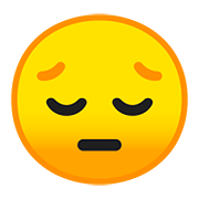 😔 Emoji Cara Desanimada en Google Android 8.0.