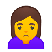 🙍 Emoji Persona Frunciendo El Ceño en Google Android 8.0.