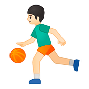 Émoji ⛹🏻 Personne Avec Ballon : Peau Claire sur Google Android 8.0.
