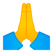 Emoji 🙏 Mani Giunte su Google Android 8.0.