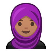 Émoji 🧕🏽 Femme Avec Foulard : Peau Légèrement Mate sur Google Android 8.0.