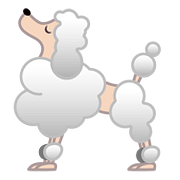 🐩 Emoji Poodle na Google Android 8.0.