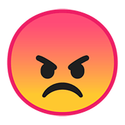 Emoji 😡 Broncio su Google Android 8.0.