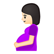 🤰🏻 Emoji Mujer Embarazada: Tono De Piel Claro en Google Android 8.0.