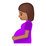 🤰🏽 Emoji schwangere Frau: mittlere Hautfarbe Google Android 8.0.