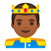 🤴🏾 Emoji Príncipe: Tono De Piel Oscuro Medio en Google Android 8.0.