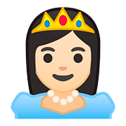 Émoji 👸🏻 Princesse : Peau Claire sur Google Android 8.0.