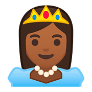 👸🏾 Emoji Princesa: Pele Morena Escura na Google Android 8.0.