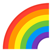 Emoji 🌈 Arcobaleno su Google Android 8.0.