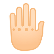 Emoji 🤚🏻 Dorso Mano Alzata: Carnagione Chiara su Google Android 8.0.