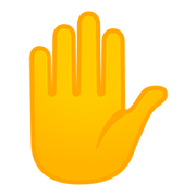 ✋ Emoji Mão Levantada na Google Android 8.0.