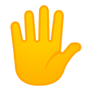 🖐️ Emoji Hand mit gespreizten Fingern Google Android 8.0.