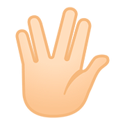 Emoji 🖖🏻 Saluto Vulcaniano: Carnagione Chiara su Google Android 8.0.