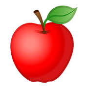 Émoji 🍎 Pomme Rouge sur Google Android 8.0.
