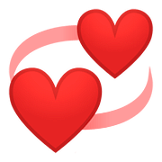Émoji 💞 Cœurs Qui Tournent sur Google Android 8.0.