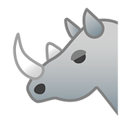 🦏 Emoji Rinoceronte en Google Android 8.0.