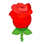 Emoji 🌹 Rosa su Google Android 8.0.