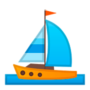 Emoji ⛵ Barca A Vela su Google Android 8.0.