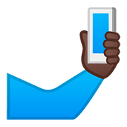 🤳🏿 Emoji Selfi: Tono De Piel Oscuro en Google Android 8.0.
