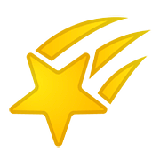 🌠 Emoji Estrela Cadente na Google Android 8.0.