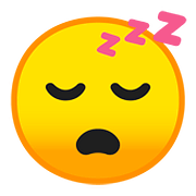 Emoji 😴 Faccina Che Dorme su Google Android 8.0.