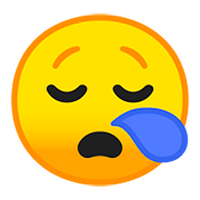 😪 Emoji Rosto Sonolento na Google Android 8.0.