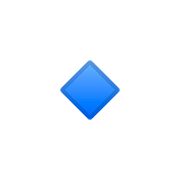 🔹 Emoji Rombo Azul Pequeño en Google Android 8.0.