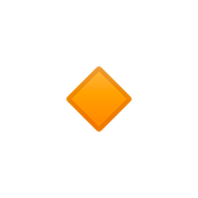 🔸 Emoji kleine orangefarbene Raute Google Android 8.0.