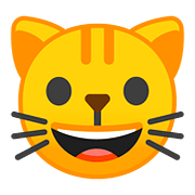 Emoji 😺 Gatto Che Sorride su Google Android 8.0.