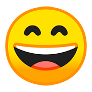 Emoji 😄 Faccina Con Sorriso E Occhi Sorridenti su Google Android 8.0.