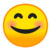😊 Emoji lächelndes Gesicht mit lachenden Augen Google Android 8.0.