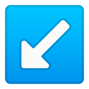 Emoji ↙️ Freccia In Basso A Sinistra su Google Android 8.0.