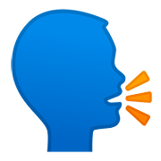 Emoji 🗣️ Persona Che Parla su Google Android 8.0.