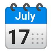 Emoji 🗓️ Calendario A Spirale su Google Android 8.0.