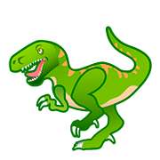 Emoji 🦖 T-Rex su Google Android 8.0.